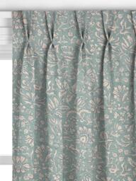 John Lewis Widermer Floral Made to Measure Curtains or Roman Blind, Sage - thumbnail 4