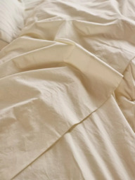 Piglet in Bed Washed Cotton Percale Flat Sheet