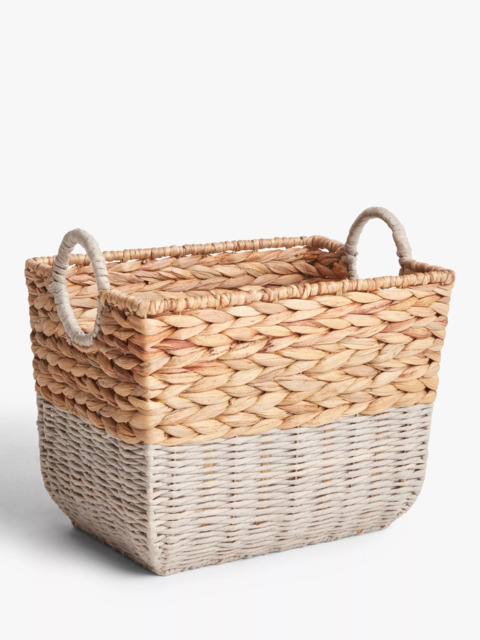 John Lewis Water Hyacinth and Paper Rope Storage Basket - image 1
