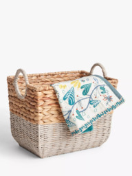 John Lewis Water Hyacinth and Paper Rope Storage Basket - thumbnail 4