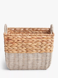 John Lewis Water Hyacinth and Paper Rope Storage Basket - thumbnail 2