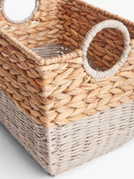 John Lewis Water Hyacinth and Paper Rope Storage Basket - thumbnail 5