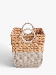 John Lewis Water Hyacinth and Paper Rope Storage Basket - thumbnail 3