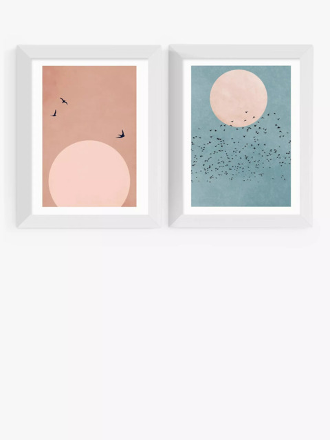 EAST END PRINTS Kubistika 'Fly' Framed Print, Set of 2 - image 1