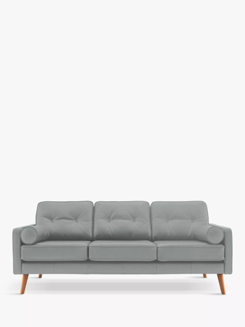 G Plan Vintage The Sixty Five Large 3 Seater Leather Sofa - image 1