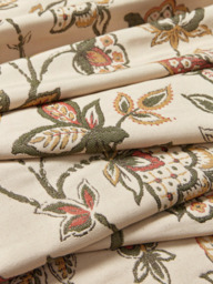 John Lewis Cordelia Floral Weave Pair Lined Pencil Pleat Curtains - thumbnail 6