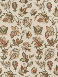 John Lewis Cordelia Floral Weave Pair Lined Pencil Pleat Curtains - thumbnail 2