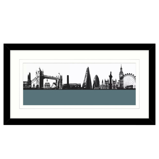 John Lewis Jacky Al-Samarraie 'London Skyline' Framed Print, 64 x 34cm - image 1