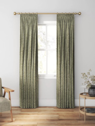 William Morris At Home Willow Woven Made to Measure Curtains or Roman Blind, Sage - thumbnail 3