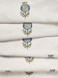 John Lewis Wilcote Pomegranate Embroidery Pair Blackout Lined Pencil Pleat Curtains - thumbnail 3