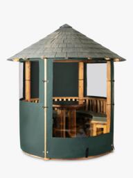 Breeze House Oasis Signature Slate Effect Tile Roof Circular Gazebo, FSC-Certified (Scandinavian Redwood) - thumbnail 4