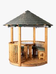 Breeze House Oasis Signature Slate Effect Tile Roof Circular Gazebo, FSC-Certified (Scandinavian Redwood) - thumbnail 3