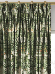 William Morris At Home Strawberry Thief Made to Measure Curtains or Roman Blind, Nettle - thumbnail 2