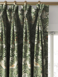 William Morris At Home Strawberry Thief Made to Measure Curtains or Roman Blind, Nettle - thumbnail 6