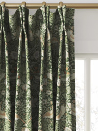 William Morris At Home Strawberry Thief Made to Measure Curtains or Roman Blind, Nettle - thumbnail 4