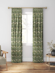 William Morris At Home Strawberry Thief Made to Measure Curtains or Roman Blind, Nettle - thumbnail 3