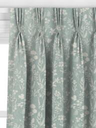 John Lewis Fiorella Made to Measure Curtains or Roman Blind, Duck Egg Sage - thumbnail 6