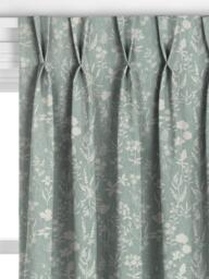 John Lewis Fiorella Made to Measure Curtains or Roman Blind, Duck Egg Sage - thumbnail 4