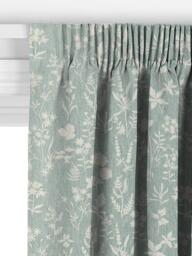John Lewis Fiorella Made to Measure Curtains or Roman Blind, Duck Egg Sage - thumbnail 3