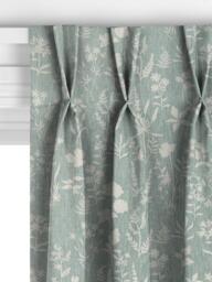 John Lewis Fiorella Made to Measure Curtains or Roman Blind, Duck Egg Sage - thumbnail 5