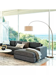 west elm Overarching Floor Lamp, White - thumbnail 3