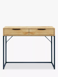 Julian Bowen Bali 2 Drawer Dressing Table, Oak - thumbnail 3