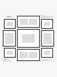 nielsen Gallery Multi-aperture Photo Frame Set, 11 Photo, Black - thumbnail 6