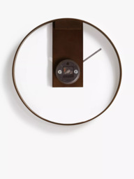 John Lewis Mid Century Wood Wall Clock, 60cm, Natural - thumbnail 3