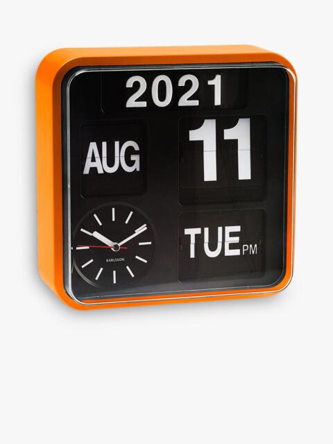 Karlsson Mini Flip Square Analogue Wall Clock, 24cm - image 1