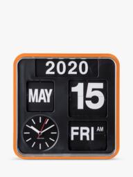 Karlsson Mini Flip Square Analogue Wall Clock, 24cm - thumbnail 2