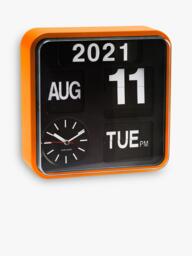 Karlsson Mini Flip Square Analogue Wall Clock, 24cm