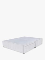 John Lewis Non-Sprung Upholstered 2 Drawer Divan Base, Double - thumbnail 1
