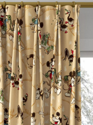 Disney Home x Sanderson Mickey & Minnie Made to Measure Curtains or Roman Blind, Butterscotch - thumbnail 4