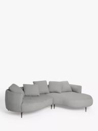 John Lewis Lozenge Grand 5 Seater RHF Chaise End Sofa, Metal Leg - thumbnail 1