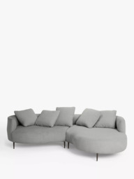 John Lewis Lozenge Grand 5 Seater RHF Chaise End Sofa, Metal Leg - thumbnail 4