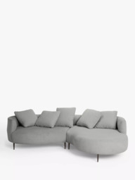 John Lewis Lozenge Grand 5 Seater RHF Chaise End Sofa, Metal Leg - thumbnail 3