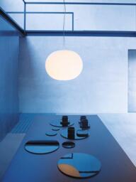 Flos Glo-Ball Opaline Glass Pendant Ceiling Light, White - thumbnail 4