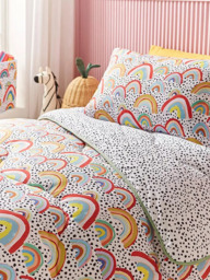 Eleanor Bowmer x Night Lark® Rainbow Coverless Duvet & Pillowcase Set, 10.5 Tog, Multi - thumbnail 3