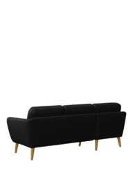 John Lewis Arlo LHF Chaise Leather Sofa, Light Leg - thumbnail 4