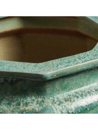 OKA Eldoris Ceramic Planter, 36cm, Antique Green - thumbnail 5
