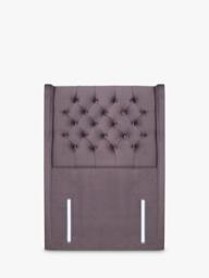 John Lewis Margot Winged Full Depth Upholstered Headboard, Single - thumbnail 1