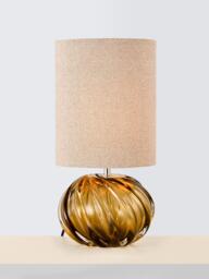 John Lewis Liora Gloss Table Lamp, Black