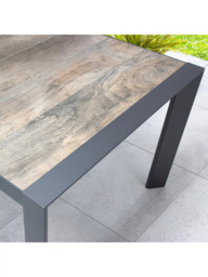 KETTLER Malo 6-Seater Garden Dining Table & Chairs Set, Grey - thumbnail 3