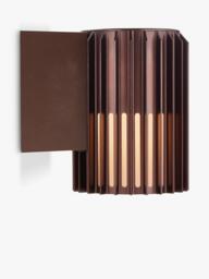 Nordlux Aludra Ribbed Outdoor Wall Light, Brown - thumbnail 2