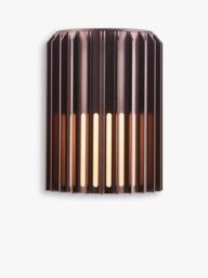 Nordlux Aludra Ribbed Outdoor Wall Light, Brown - thumbnail 3