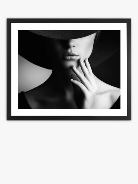 Brookpace Lascelles 'Mystery Lady I' Framed Photographic Print, 66 x 81cm, Black/White - image 1
