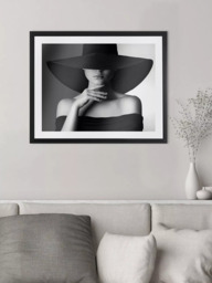 Brookpace Lascelles 'Mystery Lady I' Framed Photographic Print, 66 x 81cm, Black/White - thumbnail 4
