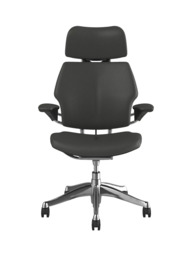 Humanscale Freedom Leather Office Chair, Charcoal - thumbnail 2