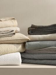 West Elm Reflections Matelassé Quilted Bedspread, Sand - thumbnail 6