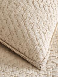 West Elm Reflections Matelassé Quilted Bedspread, Sand - thumbnail 5